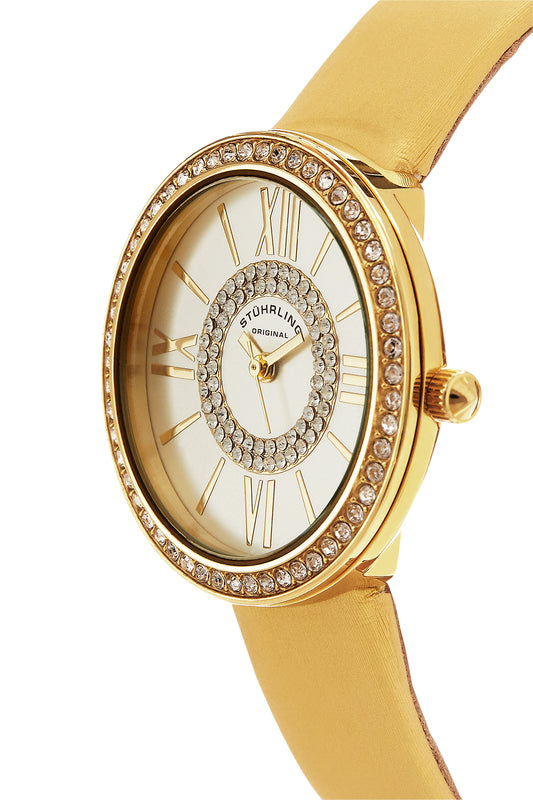 Vogue Yellow Leather | Silver Dial