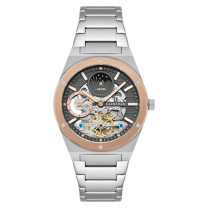 Drake Dual Time Automatic Grey / Stainless Steel | Grey Dial