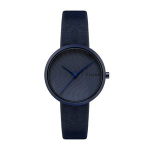 Laurens Blue / Leather | Blue Dial