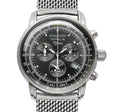 100 Jahre Chronograph Black with Mesh Bracelet | Black Dial