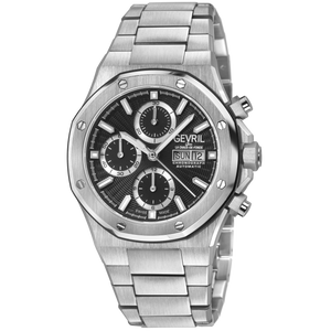 Kingsgate Chronograph Blue/Silver Dial 316L Stainless Steel Bracelet Stainless Steel Bezel 42mm Black Dial