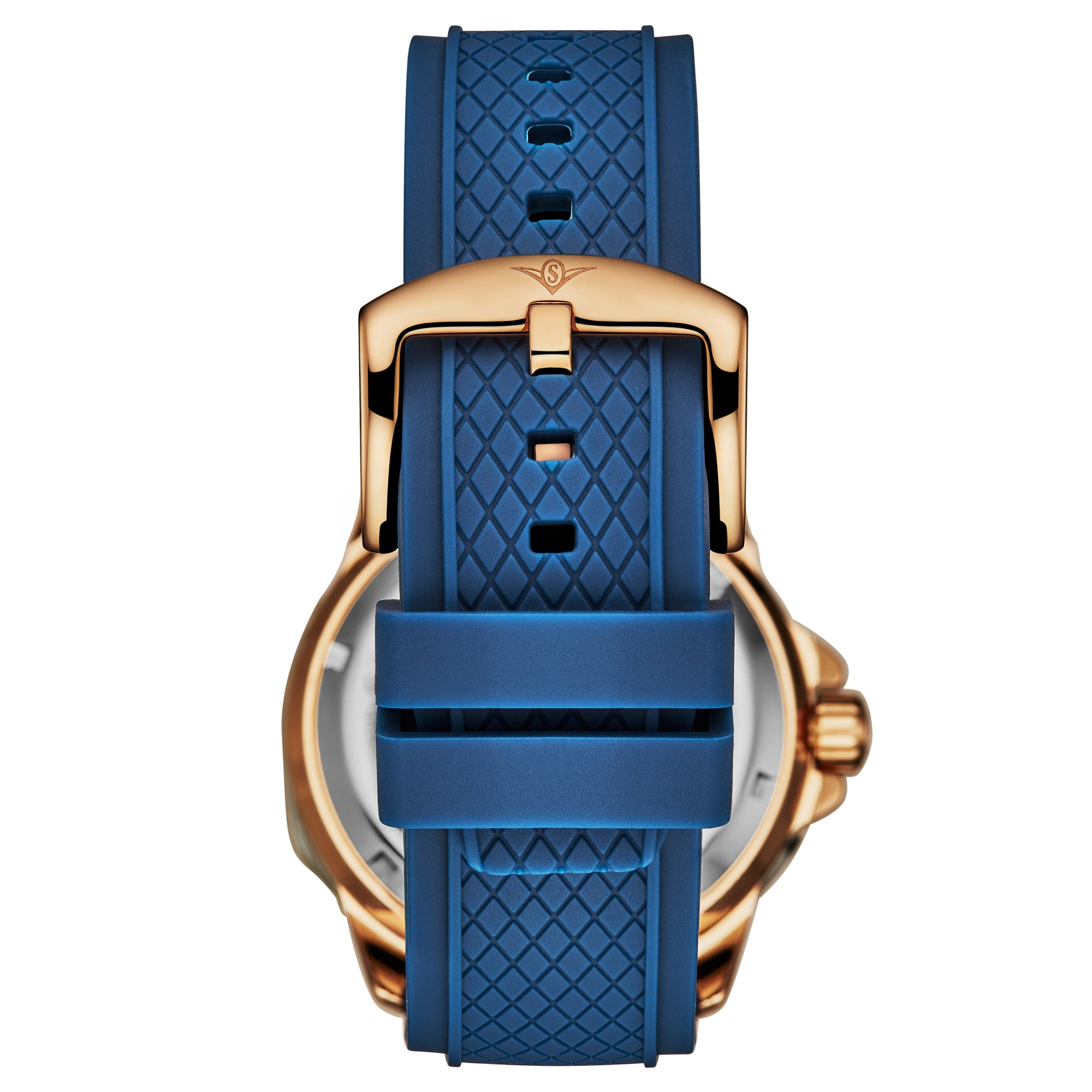 Edwardian Automatic 44mm Skeleton Blue/Rose | Blue Dial