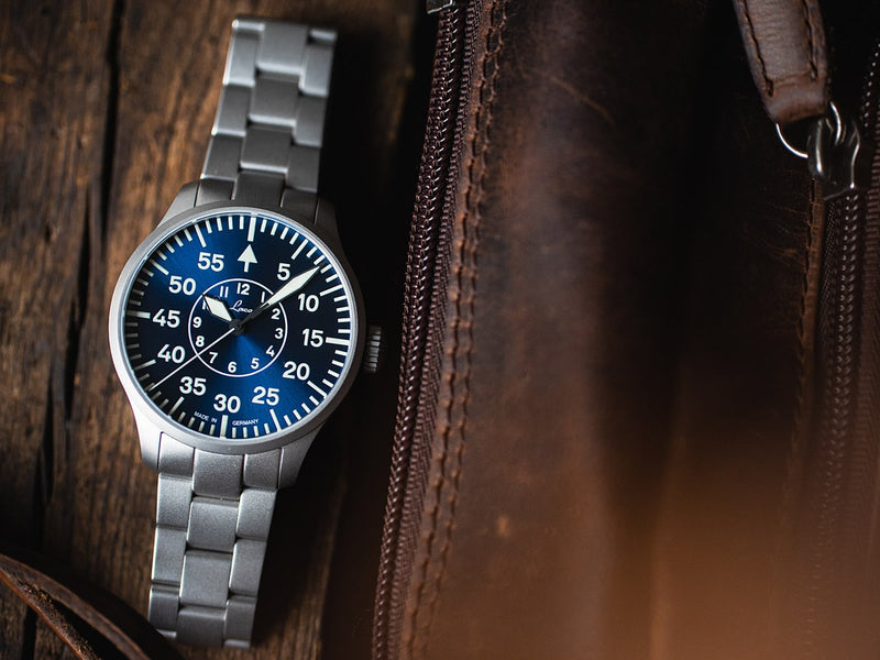 Laco Aachen Blaue Stunde 42mm Automatic / Bracelet | Blue Dial