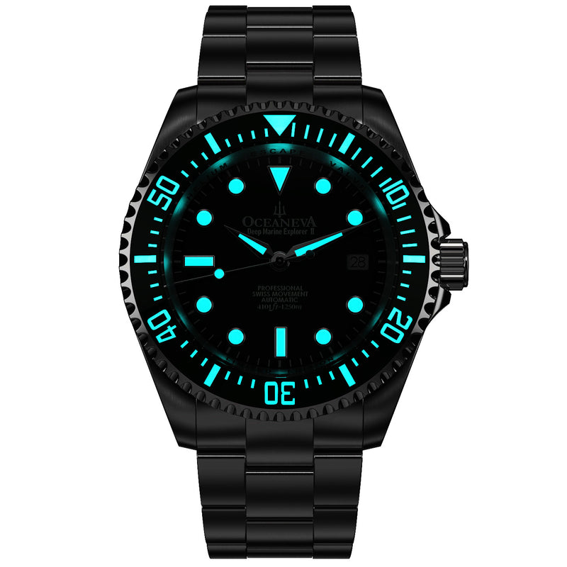 Deep Marine Explorer II Swiss Automatic Brown Bezel| Black Dial