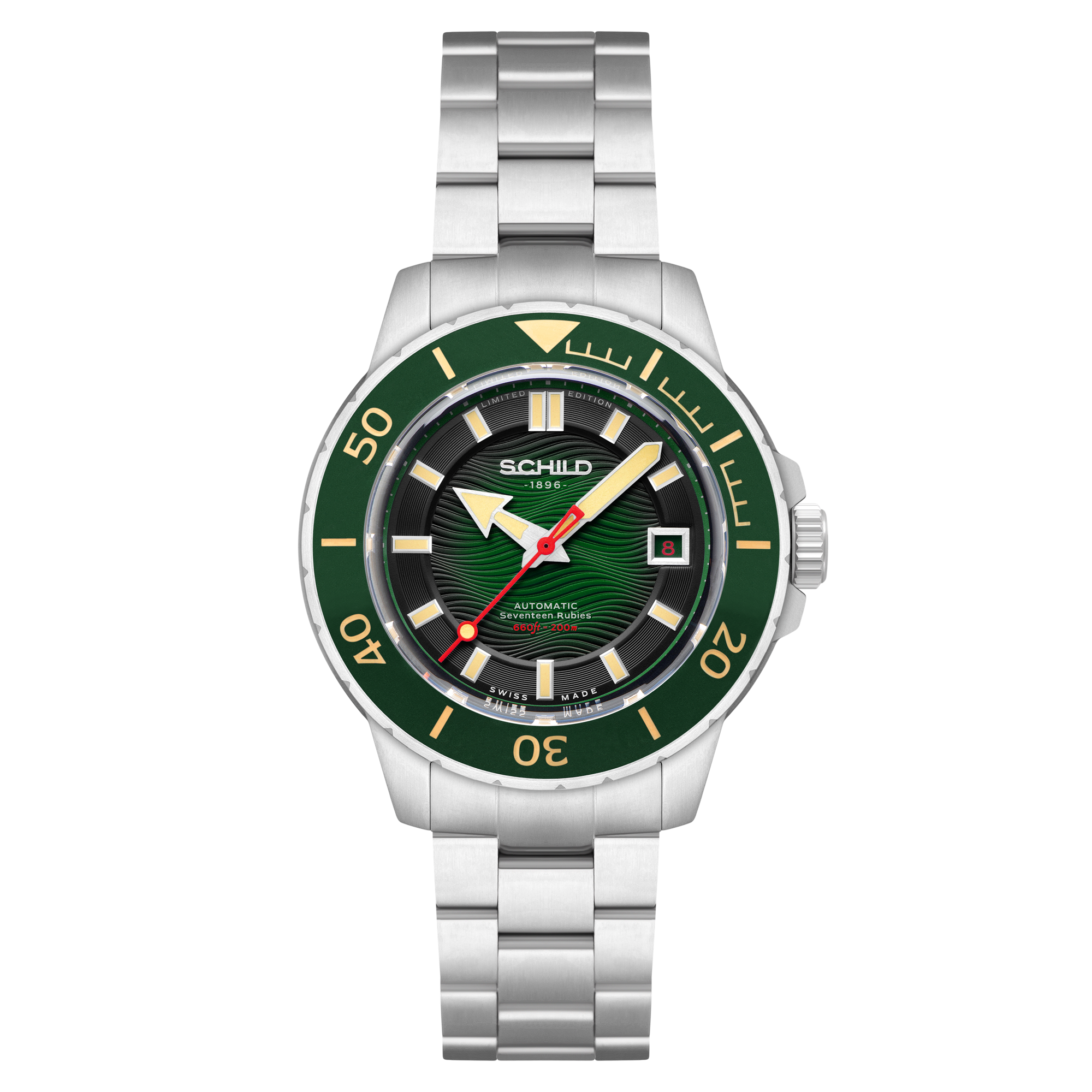Hermann Swiss Automatic Limited Edition Green / Stainless Steel | Green Dial