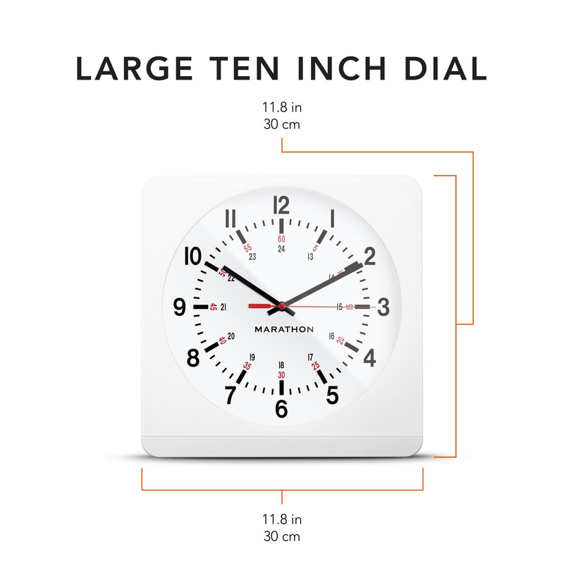 Jumbo 12 Inch Analog Wall Clock with Auto Backlight jumbo-analog-wall-clock-with-auto-night-light