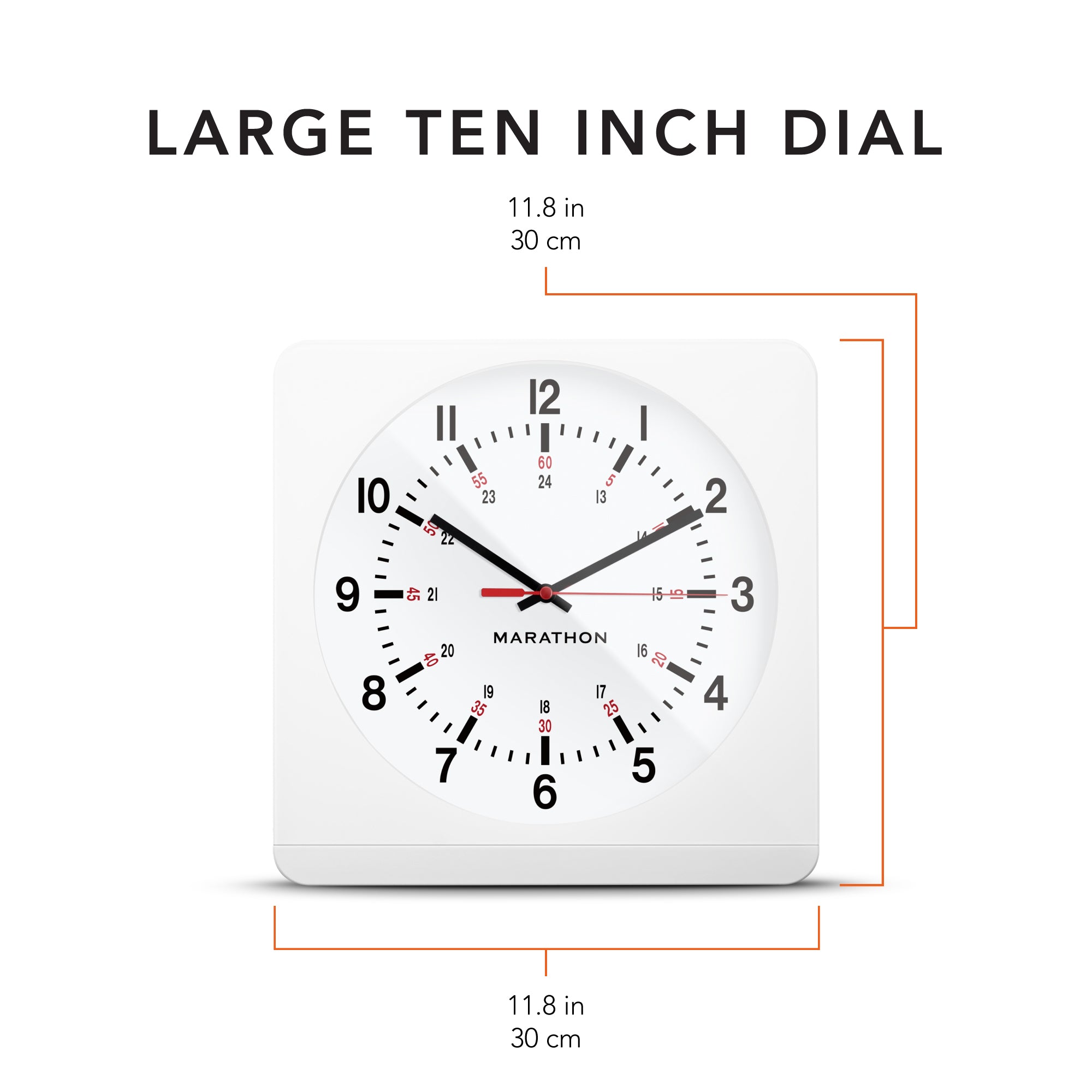 Jumbo 12 Inch Analog Wall Clock with Auto Backlight jumbo-analog-wall-clock-with-auto-night-light