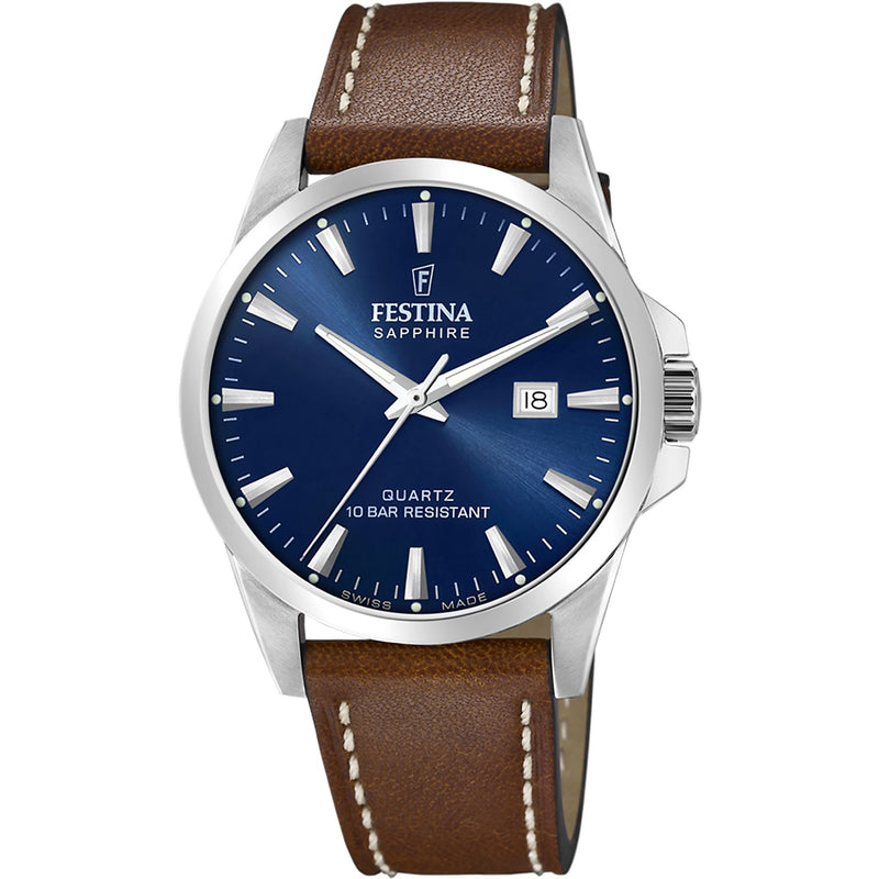 Classic Blue / Leather | Blue Dial