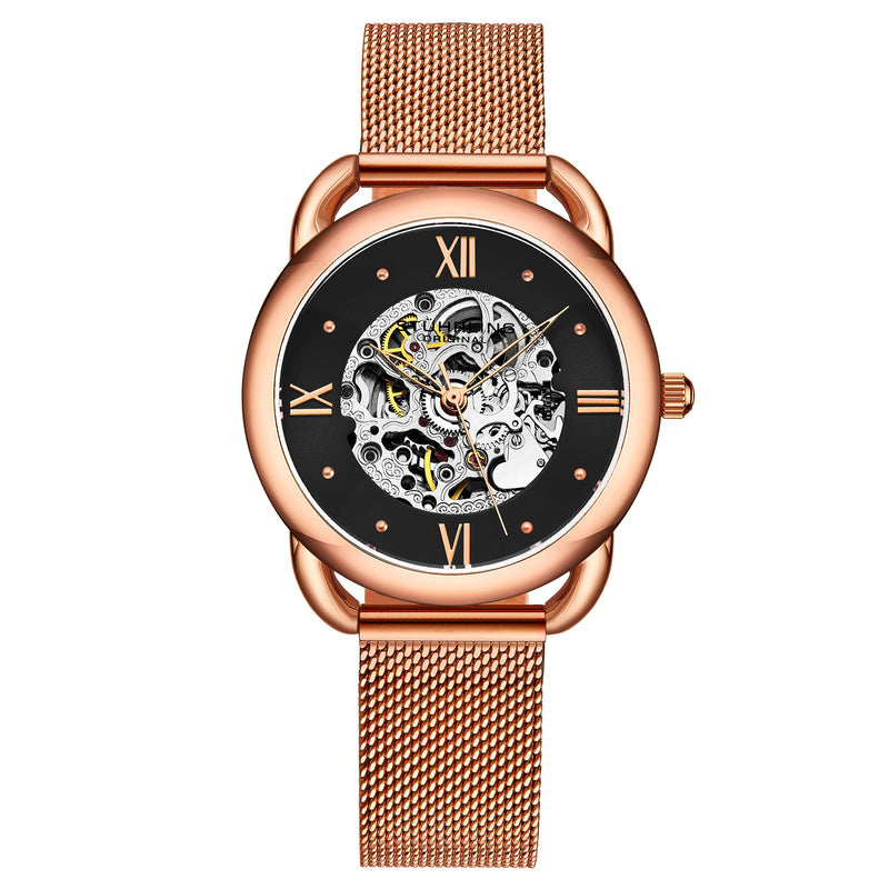 Legacy Rose Gold Stainless Steel | Black Dial