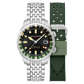 Bradner GMT Automatic Black / Stainless Steel Black Dial