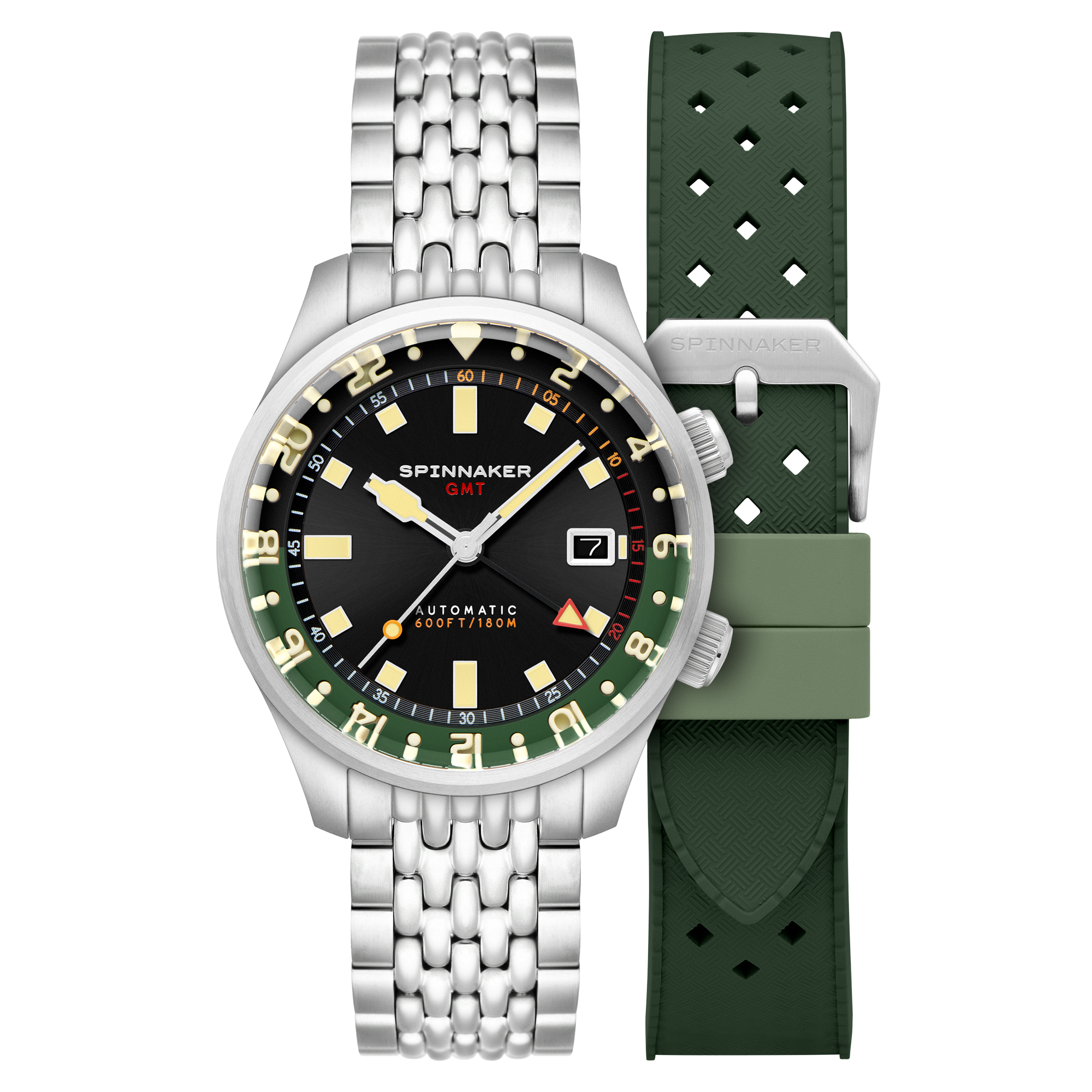 Bradner GMT Automatic Black / Stainless Steel Black Dial