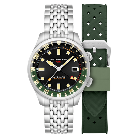 Bradner GMT Automatic Black / Stainless Steel Black Dial