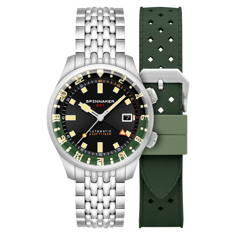 Bradner GMT Automatic Black / Stainless Steel Black Dial