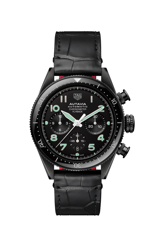 Autavia Calibre Heuer 02 Chronograph 42mm | Black Dial