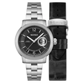 Heinrich Minimal Swiss Automatic Limited Edition Black / Stainless Steel | Black Dial