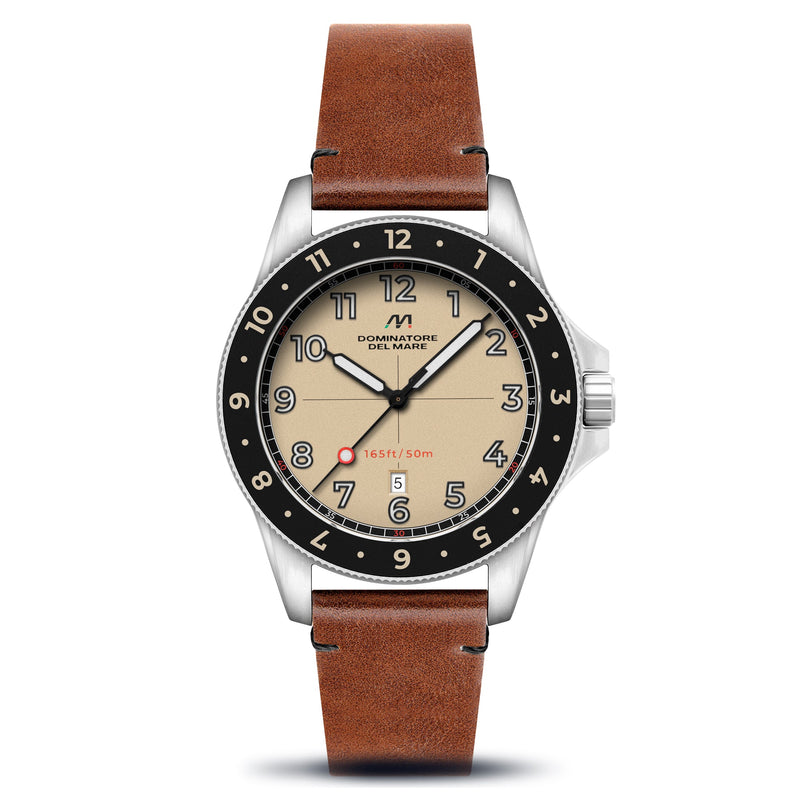 Bandiera Japan Quartz Cream / Leather | Cream Dial