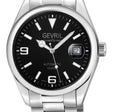 West Village Automatic Gevril Men's Automatic West Village Black Dial Stainless Steel Bracelet | Black Dial