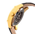 Daniels Genuine Leather Gold/Black | Black Dial