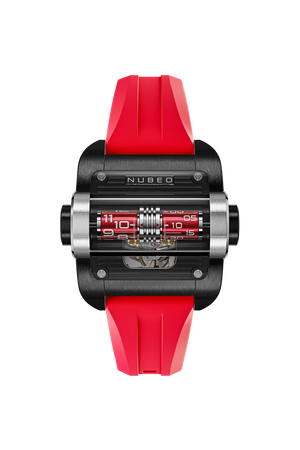 Continuum Automatic Black / Red Rubber Black Dial