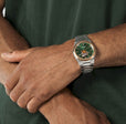 Riv Open Heart Green / Stainless Steel | Green Dial
