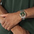 Riv Open Heart Green / Stainless Steel | Green Dial