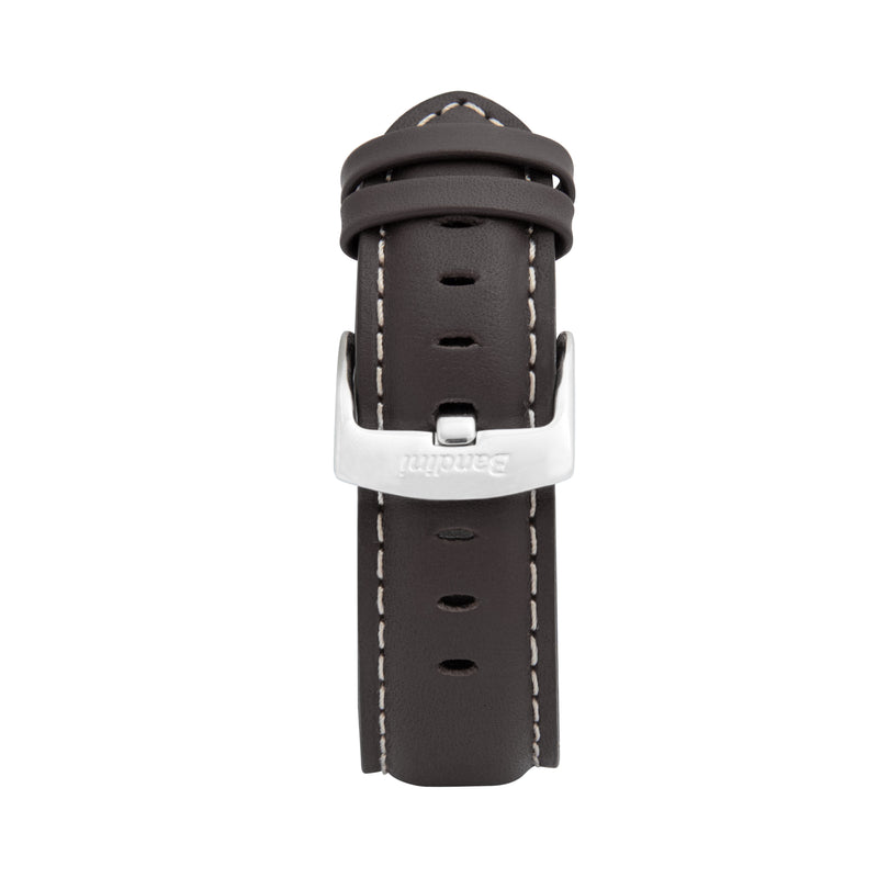 Classic Leather Band with Stitch for Apple Watch Series 8/7/6/5/4/3/2/1/SE Brown (38mm | 40mm | 41mm) |  Dial