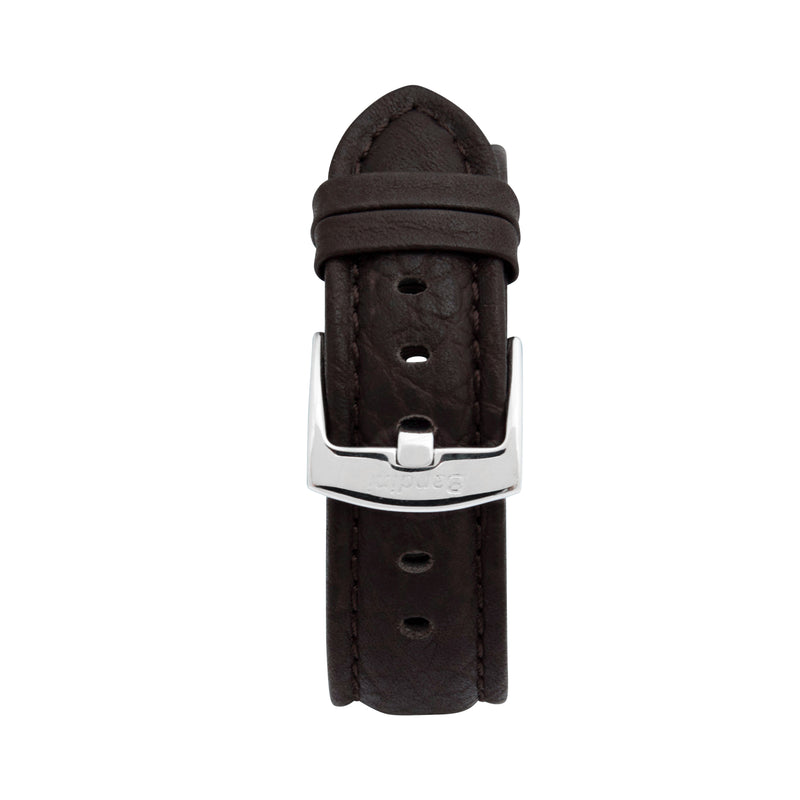Classic Leather Buffalo Pattern Band for Apple Watch Series 8/7/6/5/4/3/2/1/SE Brown (38mm | 40mm | 41mm) |  Dial