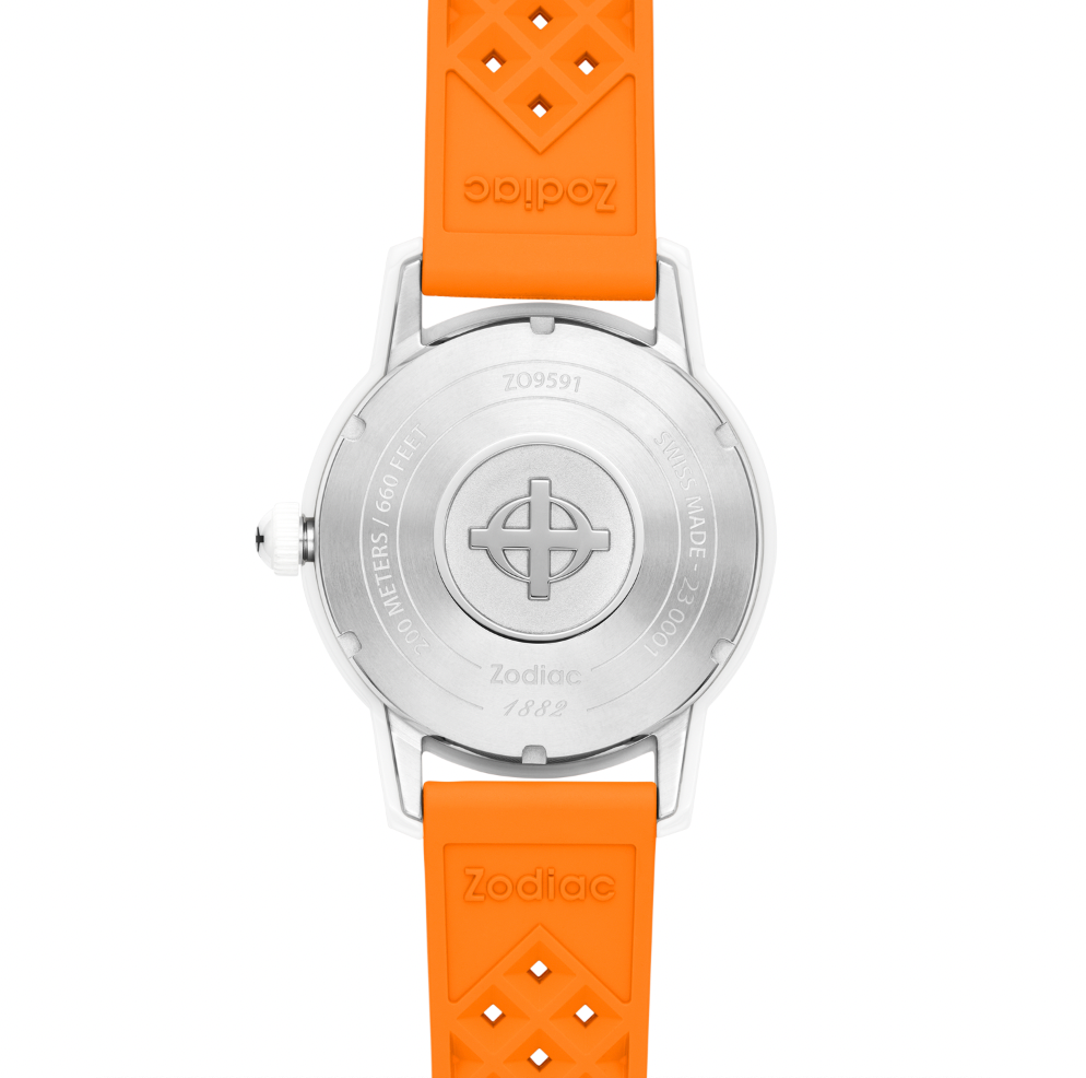 Super Sea Wolf Ceramic Silver / Orange Silver Dial