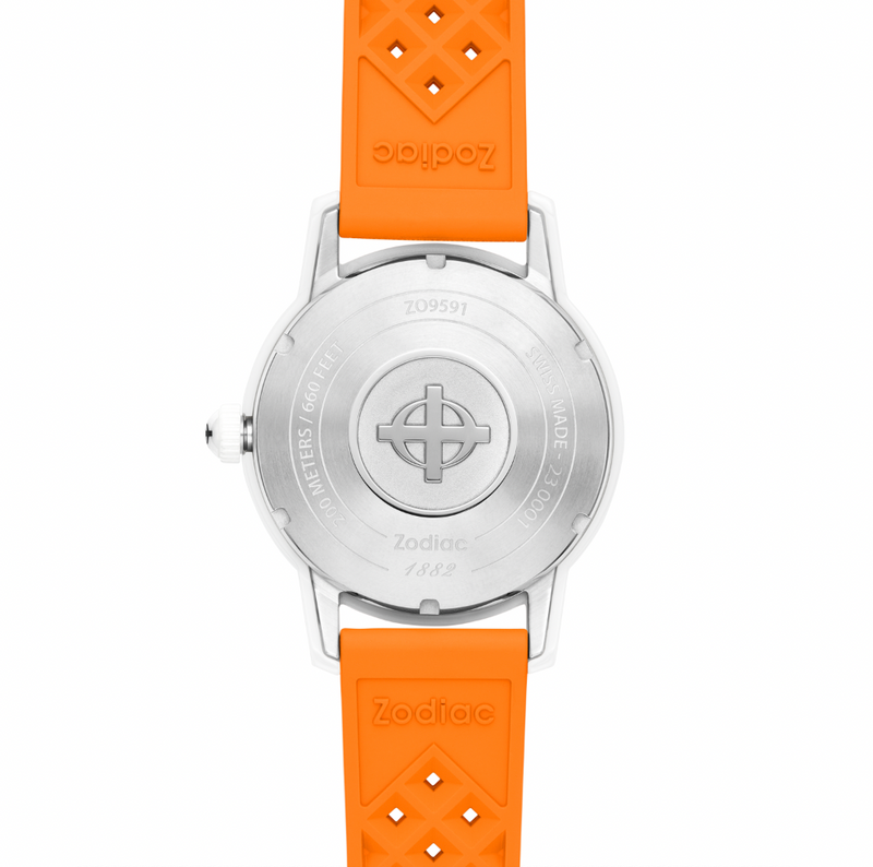 Super Sea Wolf Ceramic Silver / Orange Silver Dial