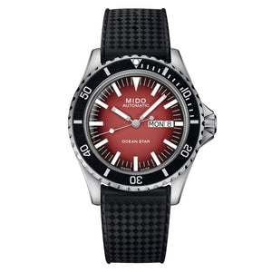 Ocean Star Tribute Gradient Black | Red Gradient Dial