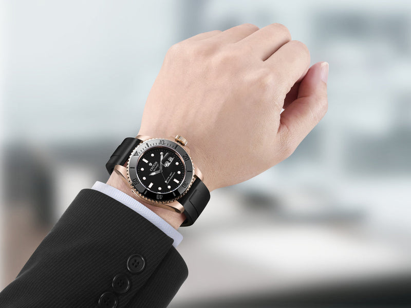 Sea Diver Rose/Black/Black | Black Dial