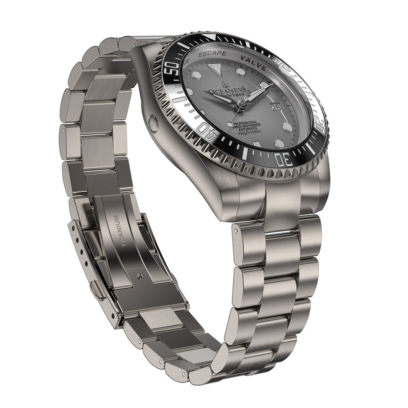 TITANIUM Swiss Automatic SW200 Deep Marine Explorer II