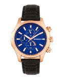 Lacroix Rose Gold/Black | Blue Dial