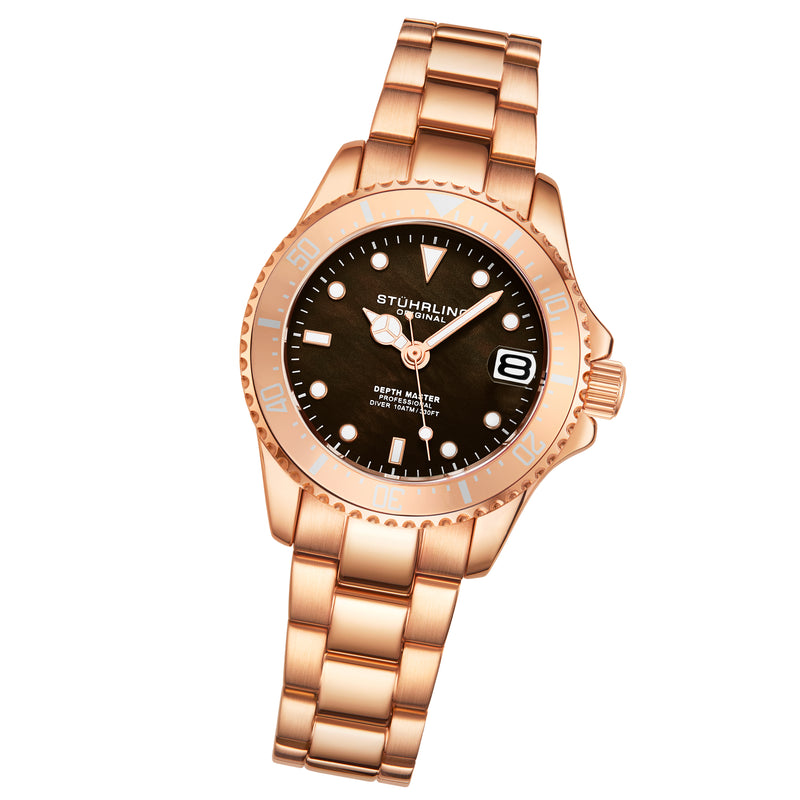 Vogue Rose Gold Stainless Steel | Brown Dial