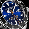 Swiss Automatic Depthmaster Heritage 883H 42mm Diver Black/Leather | Blue Dial