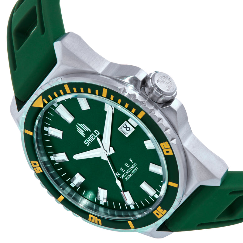 Reef Strap Watch w/Date Green | Green Dial