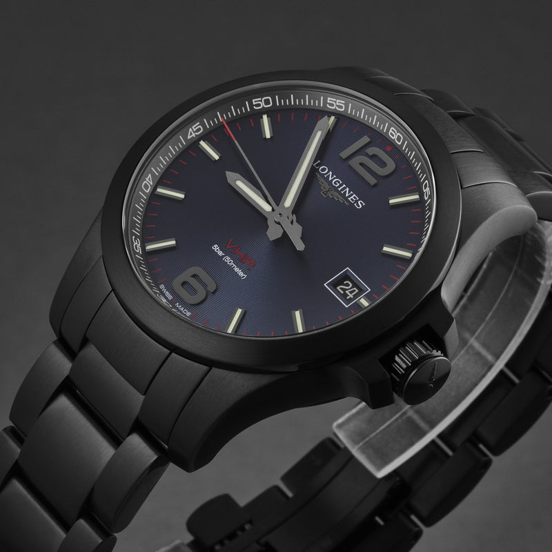 Conquest VHP L37162966 / Blue | Blue Dial