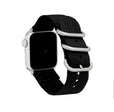 2 Piece Nylon Zulu Band  for Apple Watch Series 8/7/6/5/4/3/2/1/SE Black (38mm | 40mm | 41mm) |  Dial