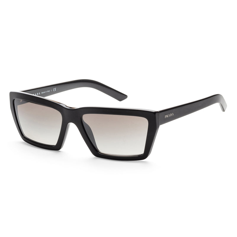 Fashion Black Frame, Gradient Grey Mirror Silver Lens PR04VS-1AB5O059 |  Dial