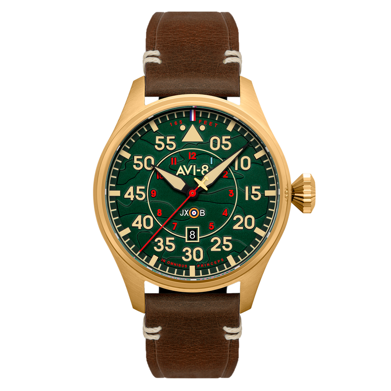 Hawker Hurricane Clowes Automatic Green / Leather | Green Dial