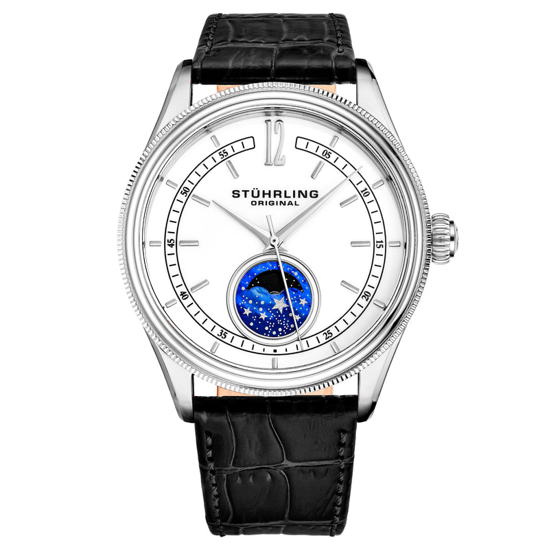 Symphony Black/Leather/White Dial/Silver Case 897.01 | White Dial