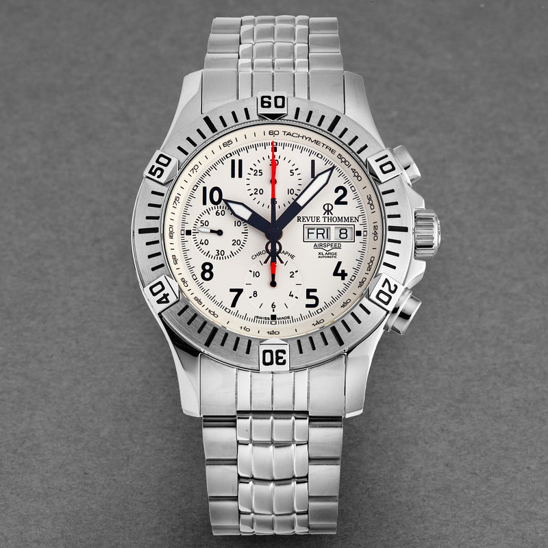 Air speed 16071.6122 / Silvery white | White Dial