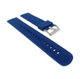 Bandini SIL.115 | Mens Quick Release Tire Tread Silicone Sports Watch Band, Waterproof, Blue / 22mm 22mm / Blue |  Dial
