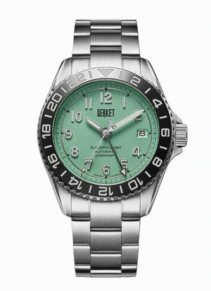 Blackpool GMT Mint Green Steel 40mm Mint Green Dial