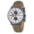 Hawker Hurricane Classic Chronograph White / Gray / Leather | White Dial