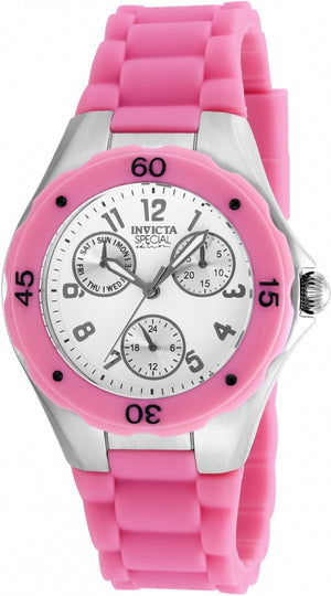 Angel White Dial / Pink Silicone Strap White Dial
