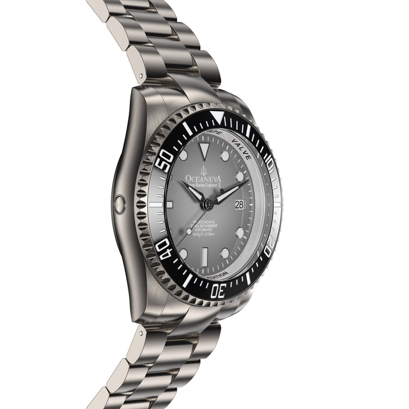 TITANIUM Swiss Automatic SW200 Deep Marine Explorer II