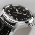Khaki Field Black / Leather Black Dial