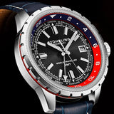 Global Voyager GMT 42mm World Timer Watch