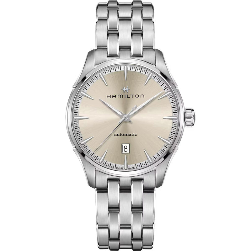 Jazzmaster Silver/SS | Beige Dial